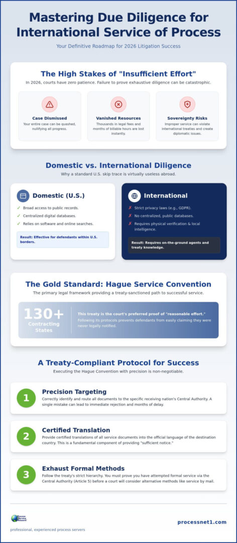 Due Diligence: International Service of Process Guide 2026