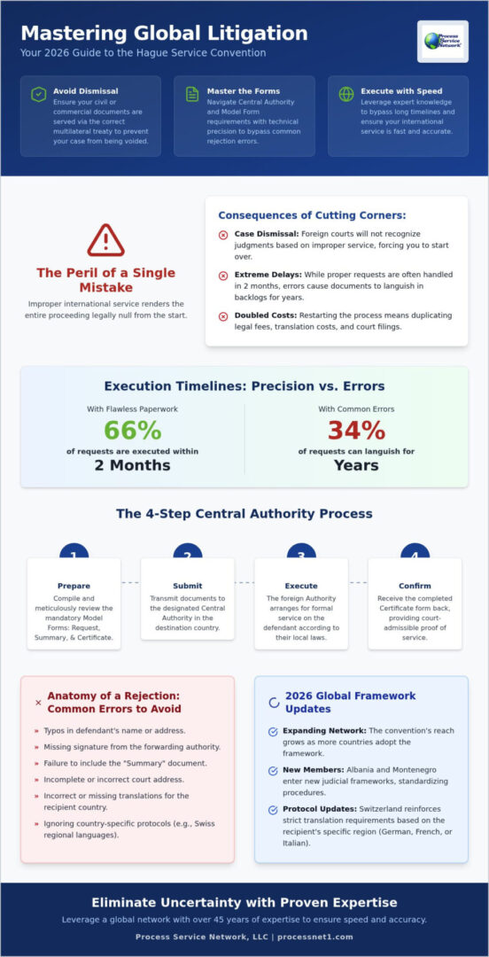 Hague Convention Process Service: 2026 Definitive Guide