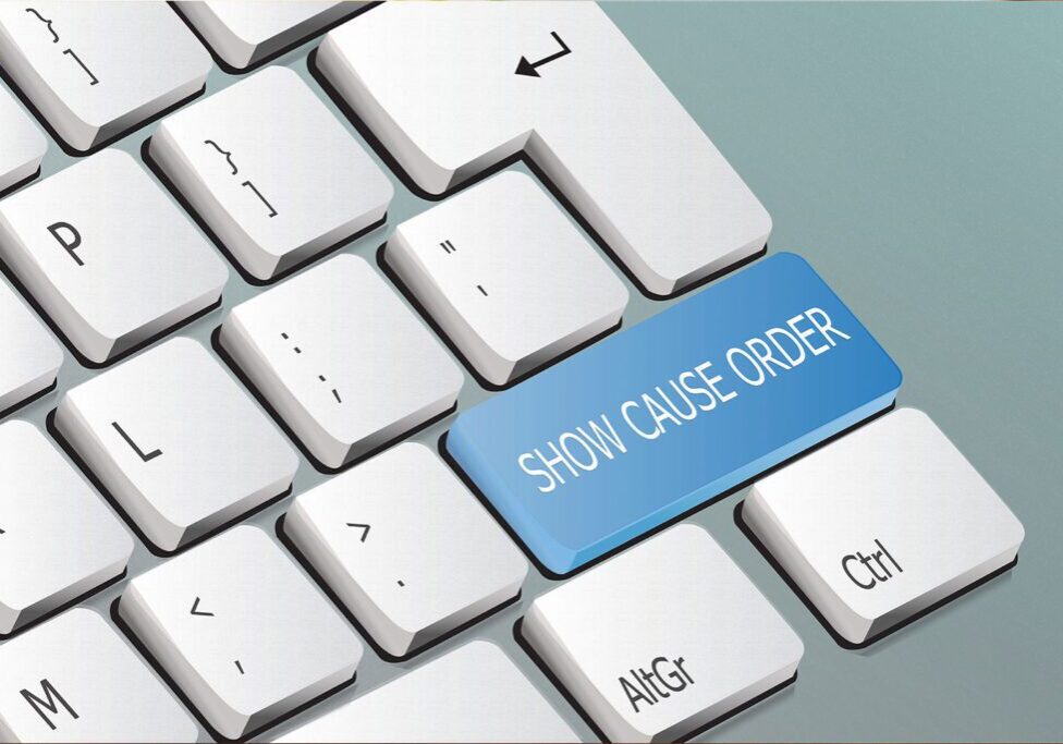 show-cause-order Process Service Network